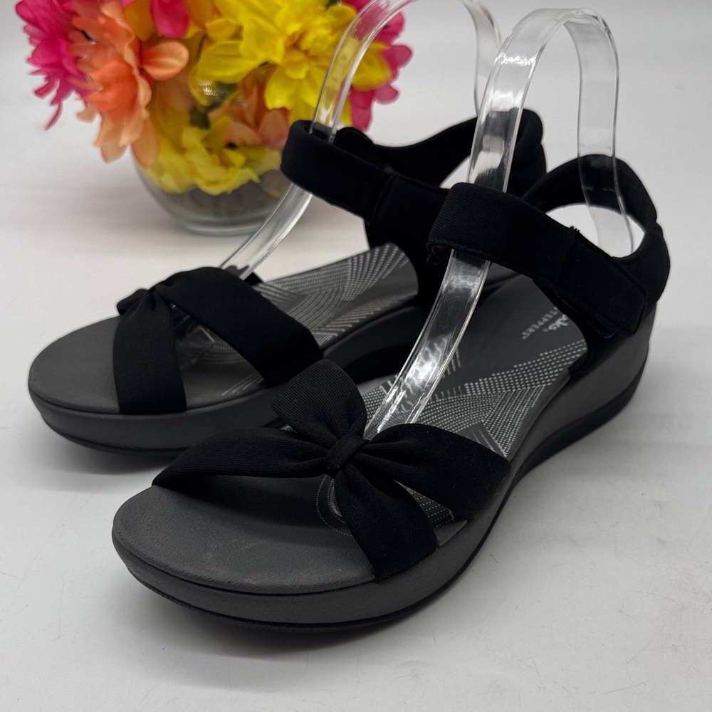 Clowsteppers by Clarks Black Lightweight Women's Sandals Size 10 BSN9309B